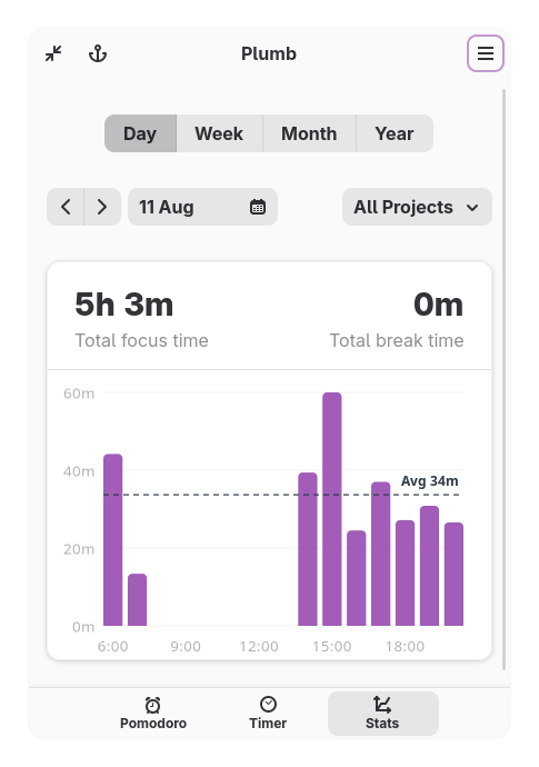 Project Stats Interface